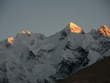
Gasherbrum II E, Gasherbrum II, Gasherbrum III North Faces At Sunset From Gasherbrum North Base Camp In China
